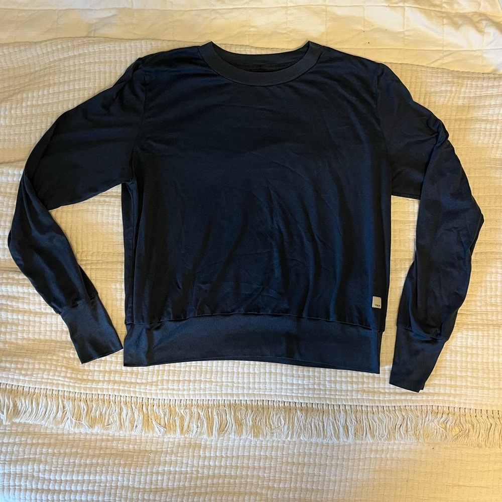 Vuori Womens Coast Crop Crew Long Sleeve Top